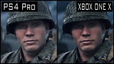 Call Of Duty Ww2 Xbox One X Vs Ps4 Pro Graphics Comparison