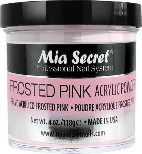 Mia Secret Acrylic Powder Frosted Pink 4 Oz