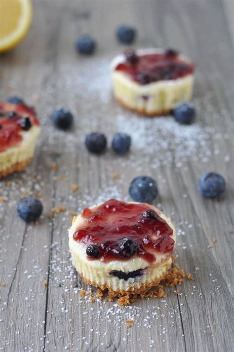 Mini Blueberry Lemon Cheesecakes Creative Baking Dessert Recipes Desserts