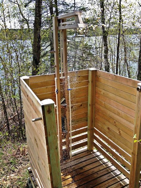 Building A DIY Outdoor Shower Outdoor Shower Outdoor Tub Outside Showers Outdoor Baths