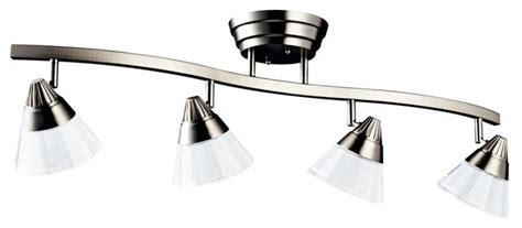 Track lighting is a process of lightning where the fixtures of light are attached anywhere on a continuous tracks device which contains electrical the mechanism of track lighting is slightly different from other chandeliers. Contemporary Kichler Design Pro Brushed Nickel LED Ceiling ...
