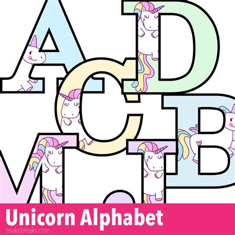 Customize the letters by coloring with markers or pencils. Unicorn Letters to Print - Free Printable Alphabet - Make ...