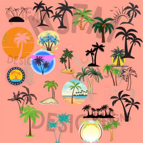 Palm Tree Svg Bundle Palm Tree Clipart Summer Svg Beach Etsy My Xxx Hot Girl