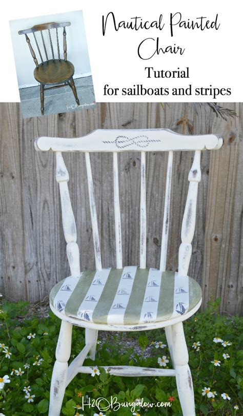 Search all products, brands and retailers of nautical rope chairs: Sailboats and Stripes DIY Nautical Accent Chair - H20Bungalow