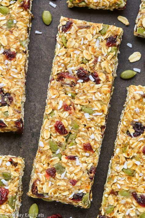 Healthy Nut Free Granola Bars No Bake Recipe Cart