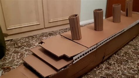 Cardboard Rms Titanic Model 250cm Long Lockdown Project Youtube
