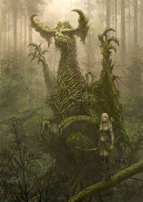 Forest Dragon By Kou Takano Imaginarydragons Fantasy Art Fantasy
