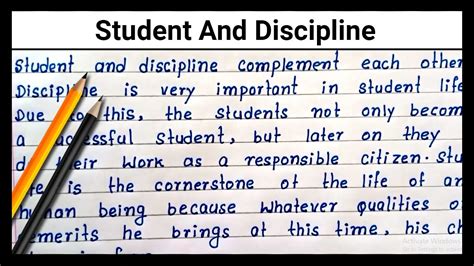 🏆 Discipline In School Life Importance Of Discipline In School And