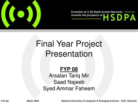 Ppt Final Year Project Presentation Powerpoint Presentation Free