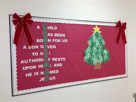 My Christmas bulletin board this year December Bulletin Boards, Winter