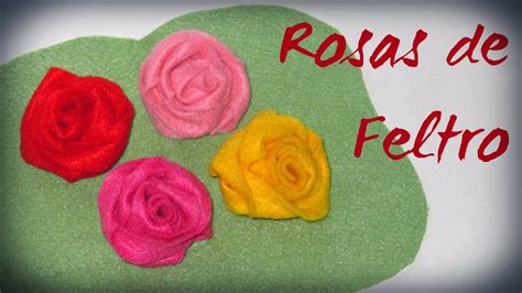 Como Fazer Rosa De Feltro How To Make Felt Roses Youtube