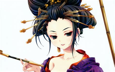 Fondos De Pantalla Ilustración Anime Chicas Anime Ropa Japonesa Persona Geisha Mujer