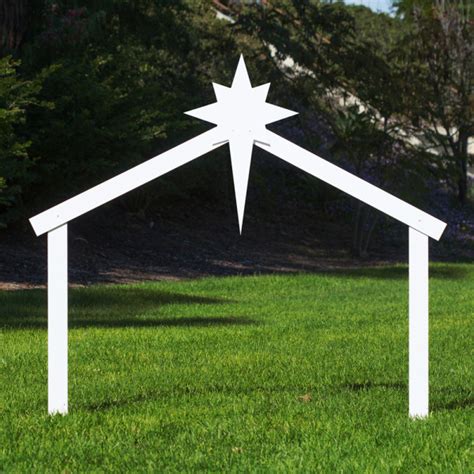 Large Silhouette Outdoor Nativity Set Stable Outdoor Nativity Store