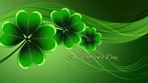 St Patricks Day Word With Leaves Hd St Patricks Day Wallpapers Hd