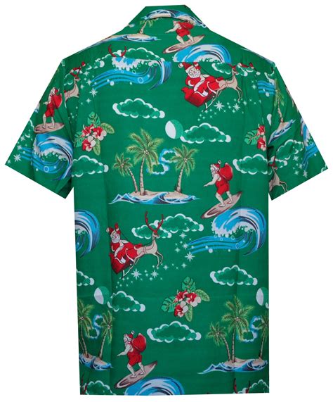 Jackets, out wear, jeans, polos, shirts, active wear, shorts Hawaiian Shirt Mens Christmas Santa Claus Party Aloha ...