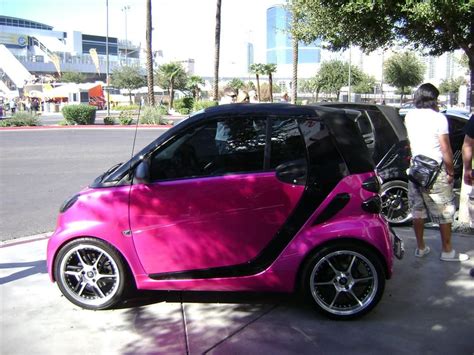 Pink Smart Car With Eyelashes Irish Cherry