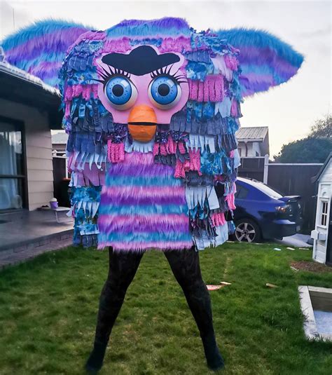 Made This Giant Furby Costume For Halloween This Year Wasnt Sure If