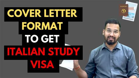 Cover Letter Format For Successful Italian Visa Youtube