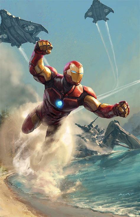 Invincible Iron Man By Aleksi Briclot Imaginarymarvel Iron Man