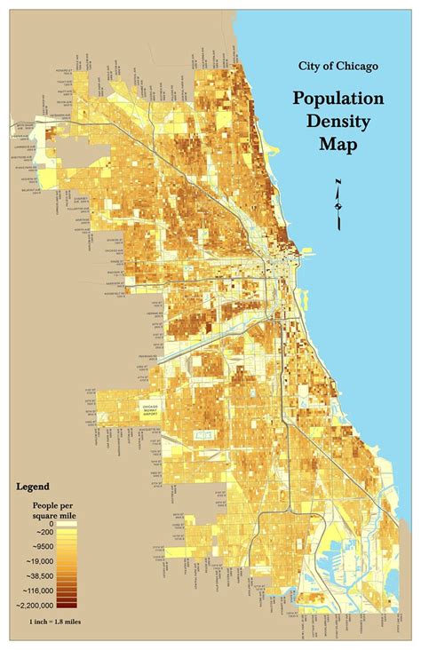 Chicago Population Density Map | By Census Block - 2000 data… | Flickr