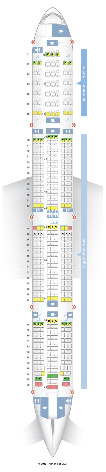 Cathay Pacific A330 Seat Map