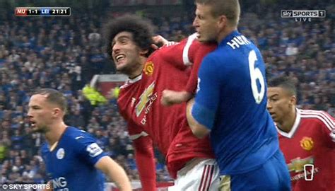 Fellaini And Huth Face Thre Game Bans After Spat During