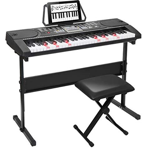 Zeny 61 Key Portable Electronic Keyboard Piano With Built In Speakers