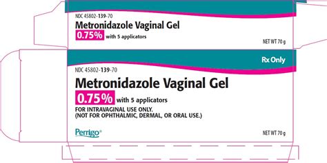 Product Images Metronidazole Vaginal Photos Packaging Labels And Appearance