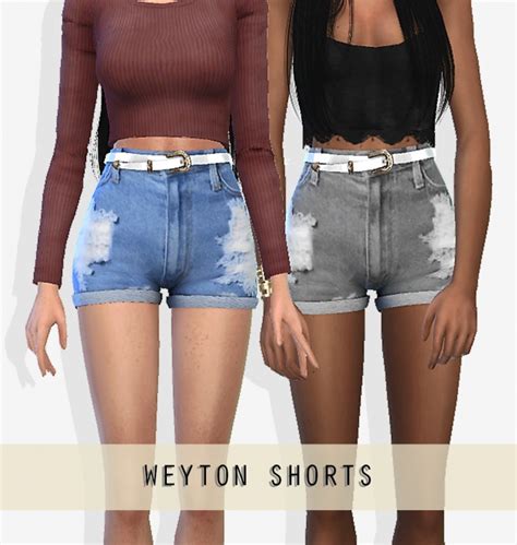 Weyton Denim Shorts At Grafity Cc Sims 4 Updates