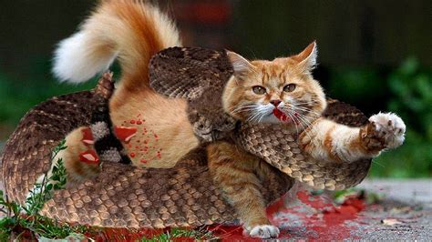 Amazing Animal Attack Cat Vs Cobra Snake