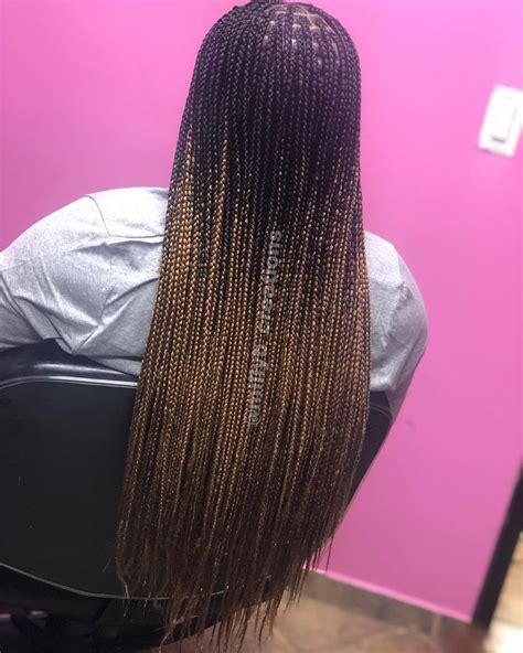 Milly B On Instagram Small Knotless Braids 🐐 Color Ombré 1b27