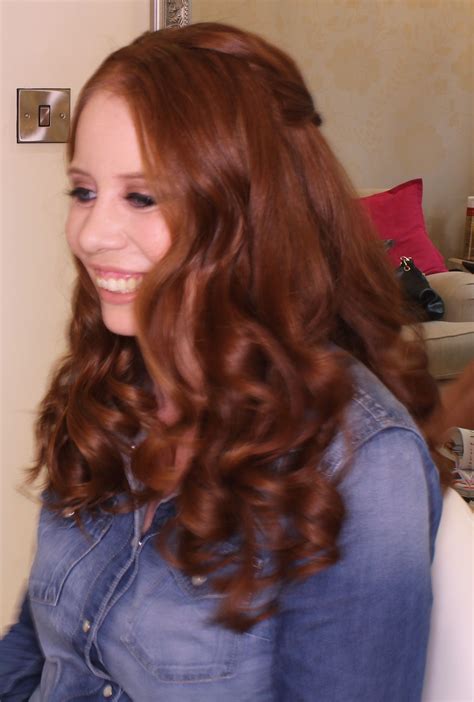 Before choosing your next shade of hair, let's take auburn hair is considered to be among the most beautiful hairstyles, but not everyone. Lovely long auburn hair #halfupbridalhair #longhaircurls ...