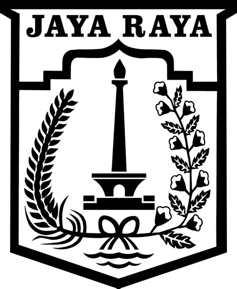 Desain Logo Dki Jakarta Hitam Putih Png Desain Grafis