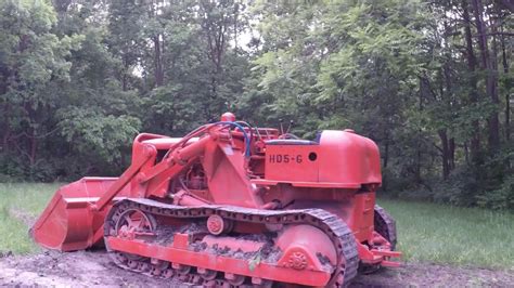 Allis Chalmers Hd5 G Tracked Loader Working In The Woods With A 1954
