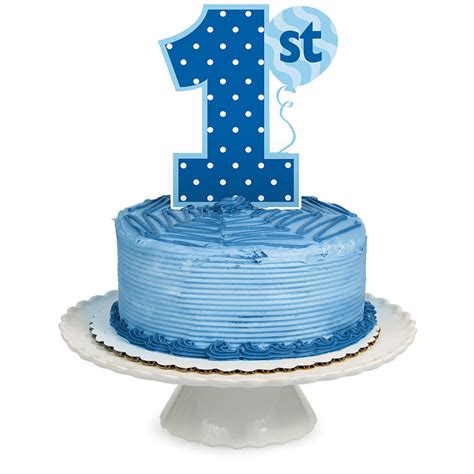 Next birthday cakes for a 1 year old baby girl. Cake Topper Age 1 1st Birthday Party Royal Blue Boy Cake ...