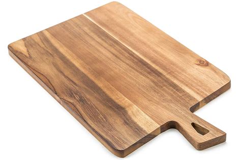 Large Acacia Wood Cutting Board With Handles For Food Prep Vegetables ...