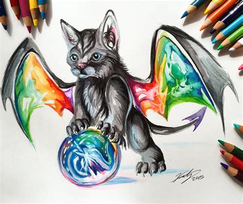 Day 4 Rainbow Kitty Dragon By Lucky978 On Deviantart
