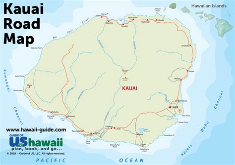 Printable Map Of Kauai Printable World Holiday