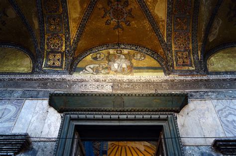 Mosaic Above Imperial Entrance Hagia Sophia Isidore Of Mi Flickr