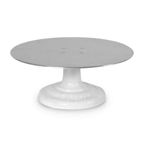 Hi rita, the ateco cake stand cannot be locked in place so that it won't rotate. Ateco Revolving Cake Stand Turntable With Non-Slip Mat ...