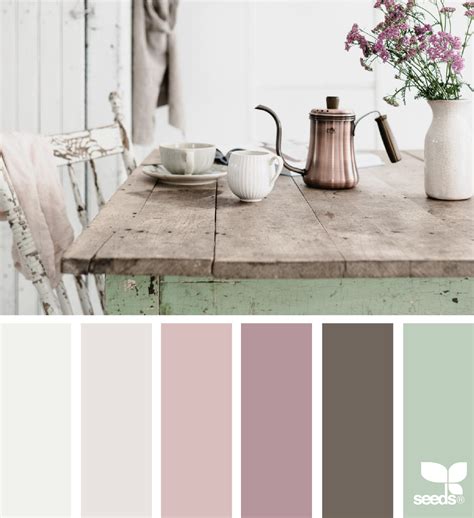 Color Setting Shabby Chic Colors Color Schemes Design Seeds