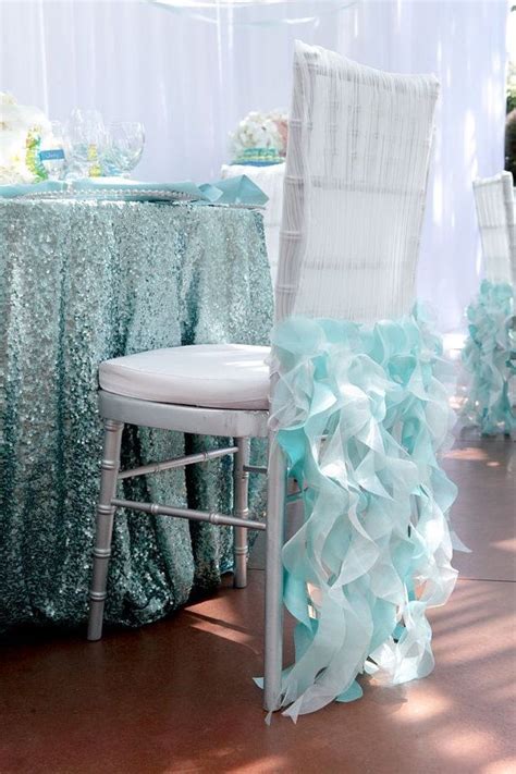 21 Unique Wedding Chair Decorations Weddingtopia Blue Wedding
