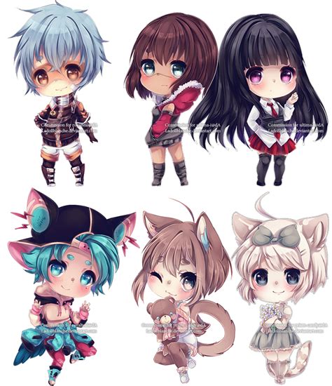 Chibi Commissions 18 By Ladollblanche On Deviantart