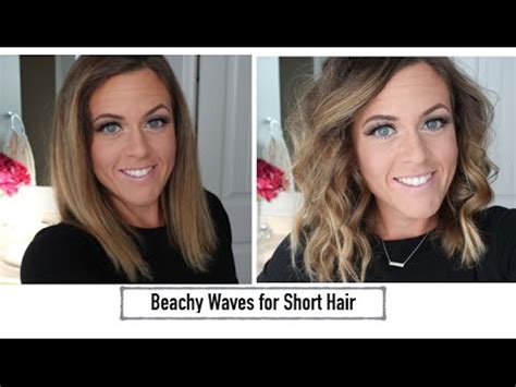 Perfect for any events casual or formal, you can get these with no effort at all. Hair Tutorial: Beachy Waves for Short Hair - YouTube