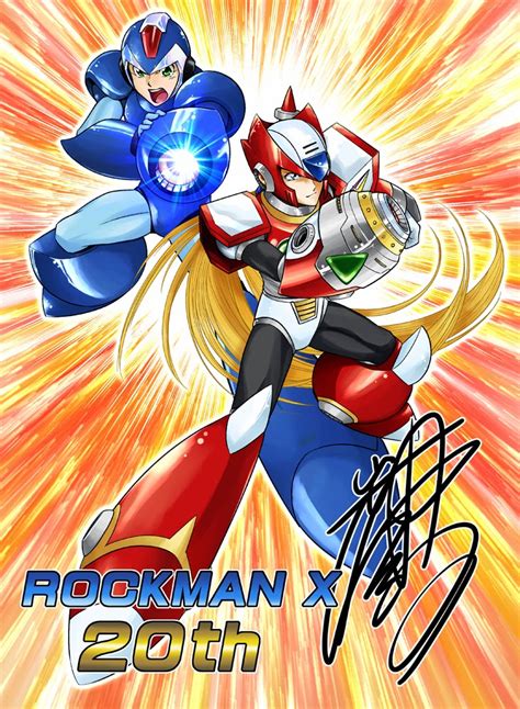 Rockman Corner Mega Man X 20th Anniversary Tribute Art From Iwamoto