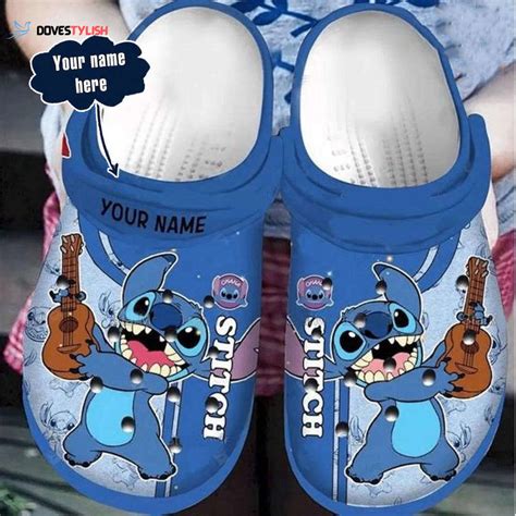 Stitch And Lilo Guitar Clogs Personalized Cartoon Slippers Dovestylish