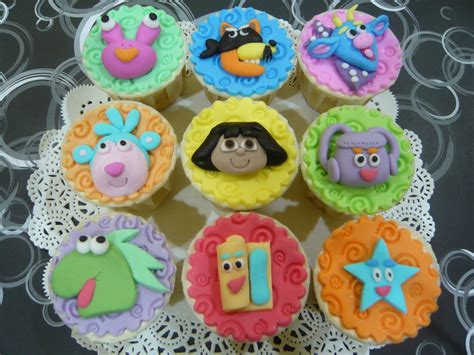 Jenn Cupcakes And Muffins Dora The Explorer Themed Cupcakes