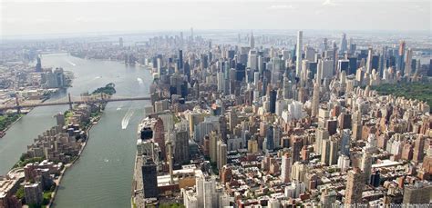 New York City Skyline Aerial Manhattan Central Park Roosevelt Island