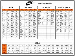 Size Chart Nike Ubicaciondepersonas Cdmx Gob Mx