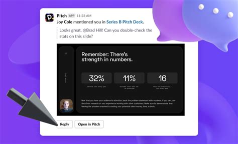 Work on your decks together in Slack | Pitch